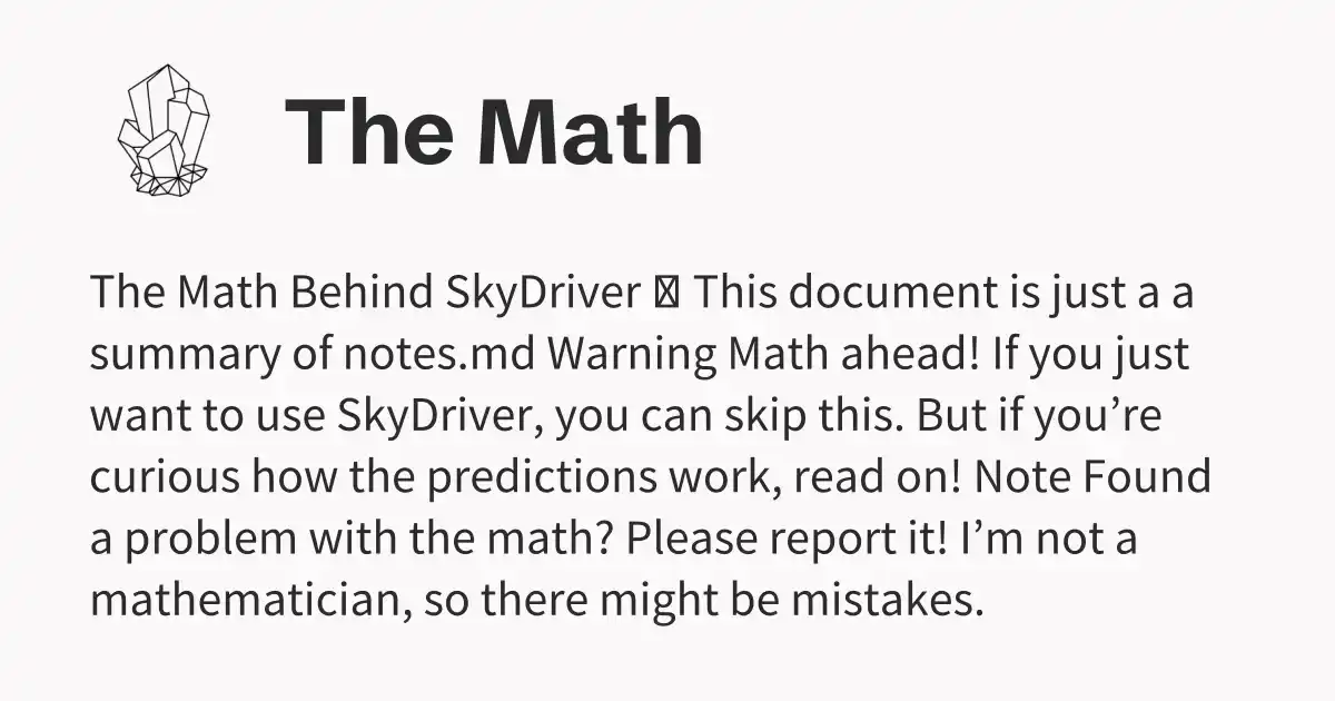 The Math